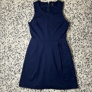 Madewell Navy Ponte Fit and Flare Dress sz S